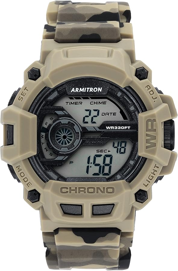 Armitron Sport Men's Digital Chronograph Resin Strap Watch, 40/8353