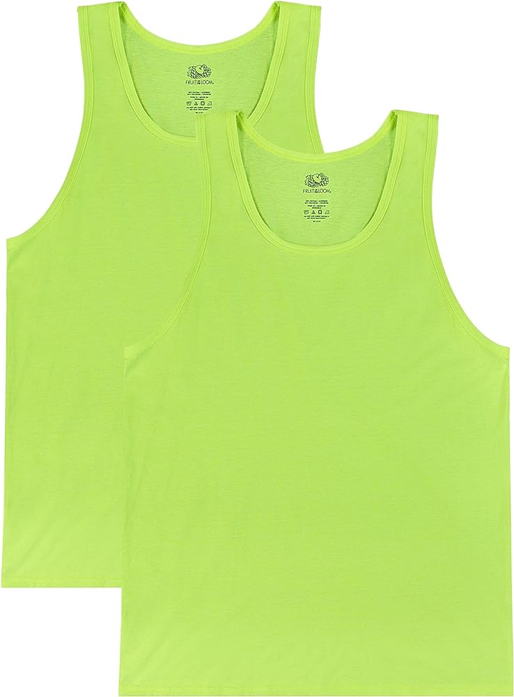 Fruit of the Loom Men's Eversoft Cotton Sleeveless T Shirts, Breathable & Moisture Wicking with Odor Control, Sizes S-4x