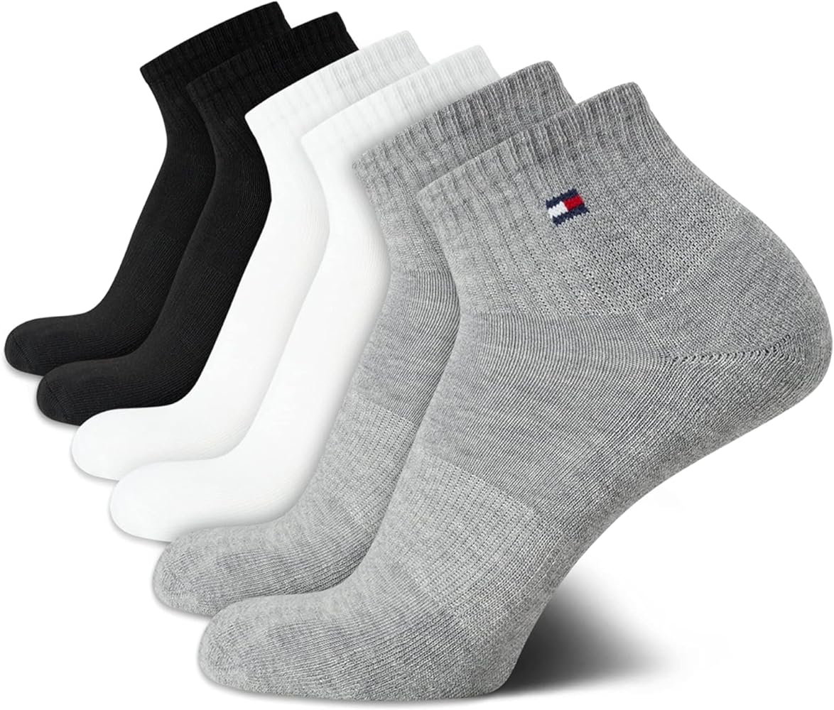 Tommy Hilfiger Tommy Hilfiger 6 Pair Sport Cushion Quarter Sockshosiery