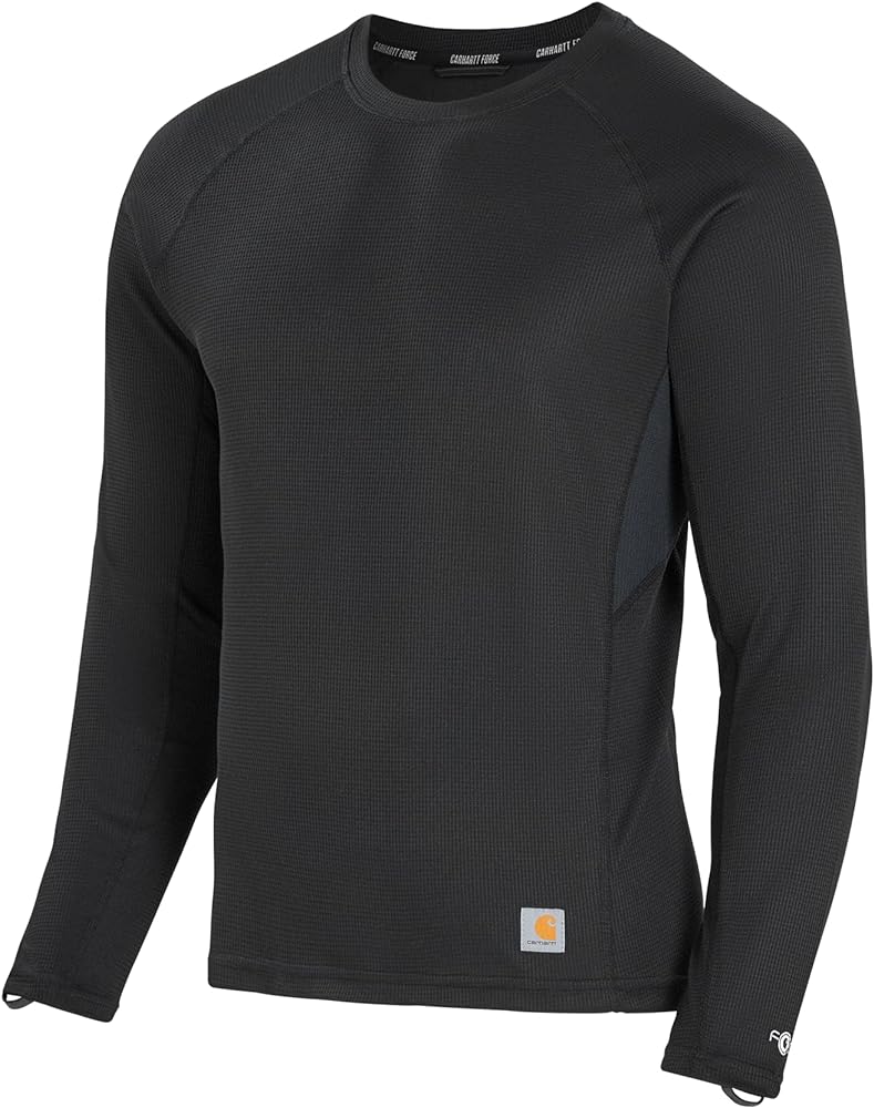 Carhartt Men's Force Midweight Micro-Grid Base Layer Crewneck