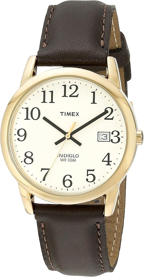 Timex Men's Easy Reader Date Leather Strap Watch