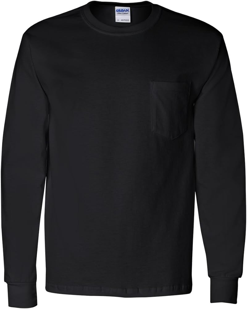 Gildan Ultra Cotton 6 oz. Long-Sleeve Pocket T-Shirt (G241)