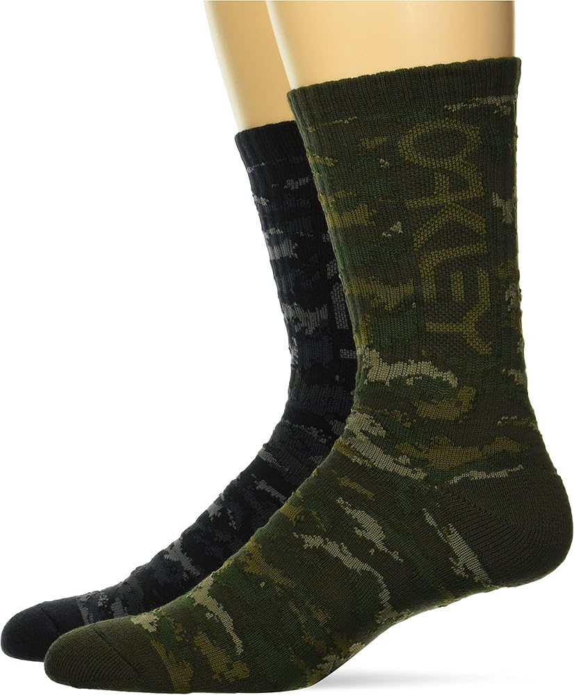 Oakley Mens Camo B1b Rc Socks, Brush Tiger Camo Grey, Medium US