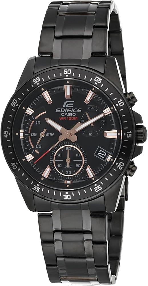 Casio Edifice EFV-540DC-1BVUDF Chronograph- Analog Quartz Black Stainless Steel Men Watch