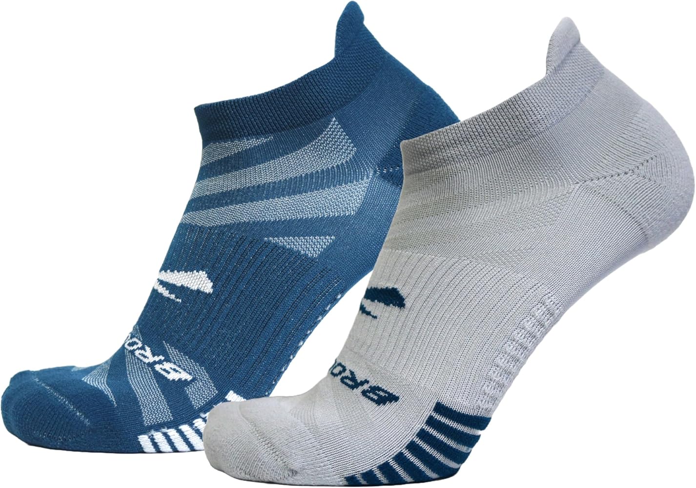 Brooks Ghost Lite No Show Socks I Performance Running, Comfort Fit with Arch Support for Men & Women (2-Pack Set)