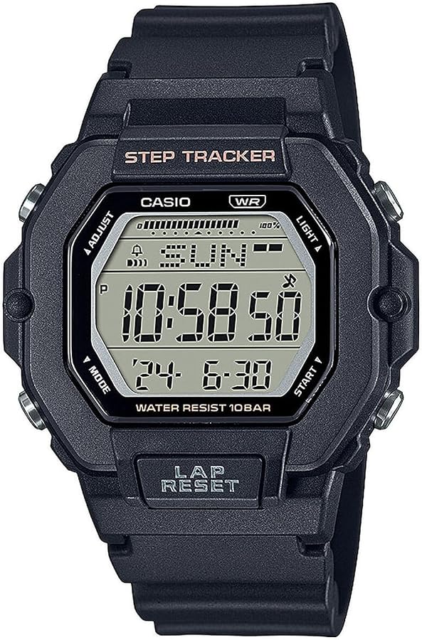 Casio Men's Digital Quartz Watch with Plastic Strap LWS-2200H-1AVEF, Resin, Strap.