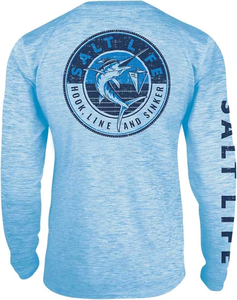 Salt Life Men's Marlin Sinker Long Sleeve Performance Shirt