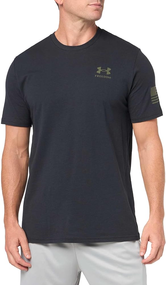 Under Armour Mens Freedom Graphic Short Sleeve T-Shirt, (001) Black / / Marine OD Green, XX-Large