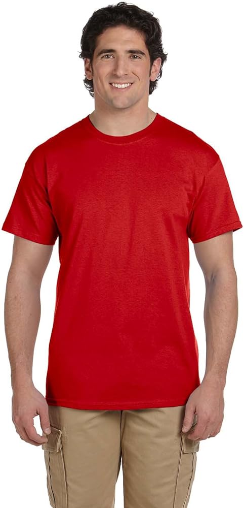 Fruit of the Loom 5 oz, 100% Heavy Cotton HD T-Shirt, XL, True RED