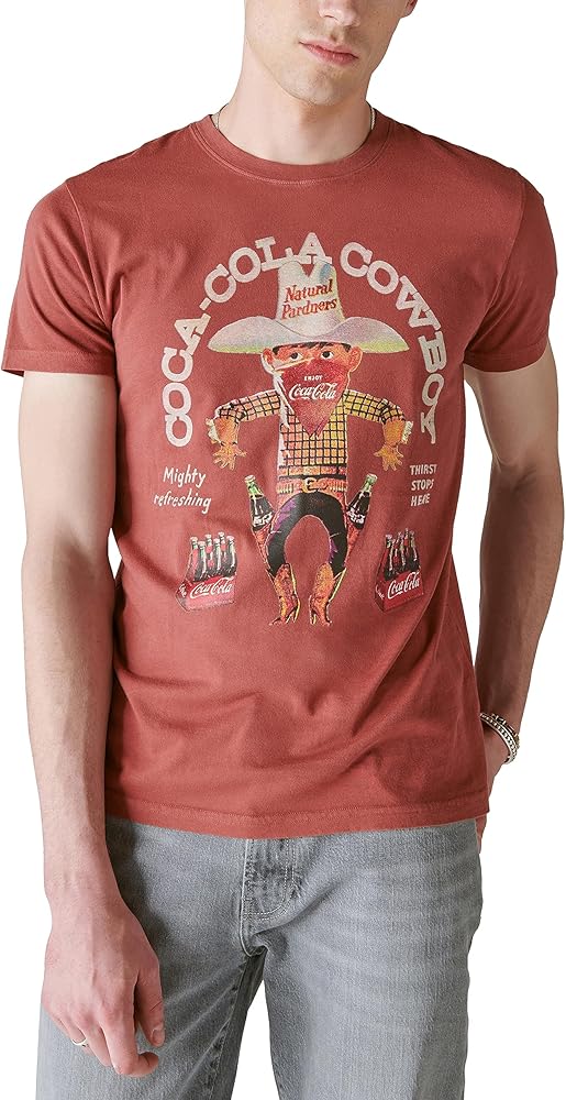 Lucky Brand Mens Coca Cola Cowboy Tee