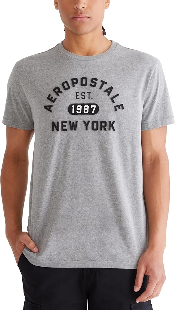 AEROPOSTALE Men's Arch Logo Short Sleeve Tee