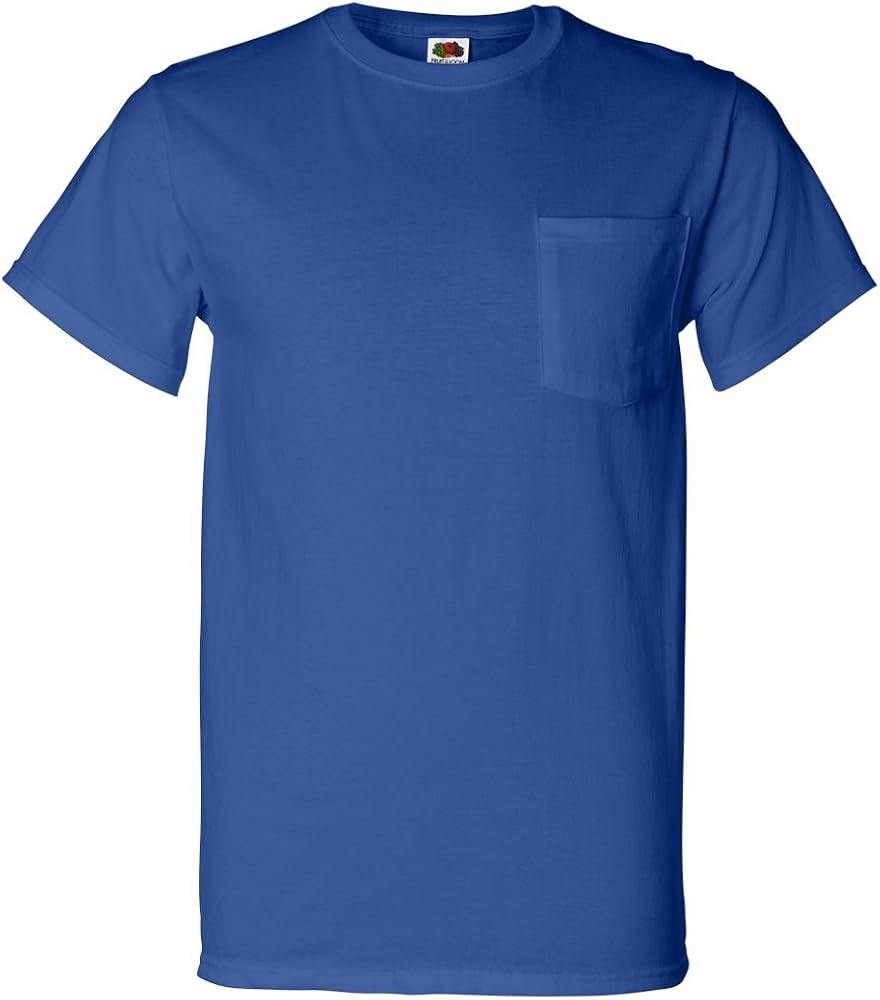 Fruit of the Loom 100% Heavy Cotton HD Pocket T-Shirt, ATHLETIC HEATHER