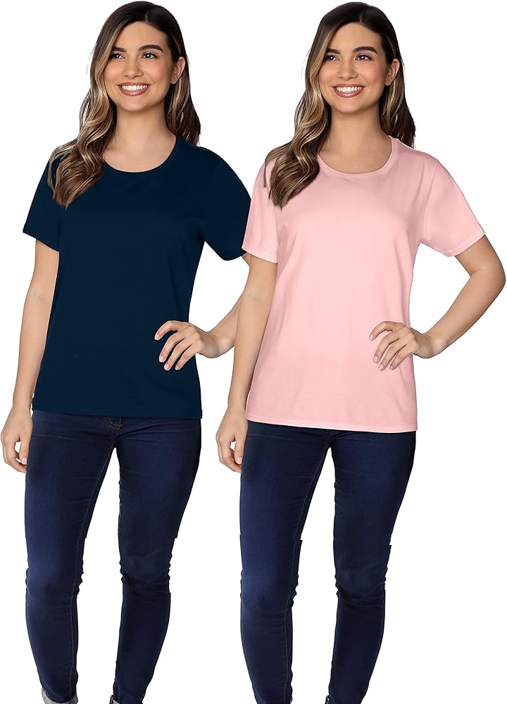 Fruit of the Loom Women’s Crafted Comfort™ Pima Cotton Short Sleeve T-shirts