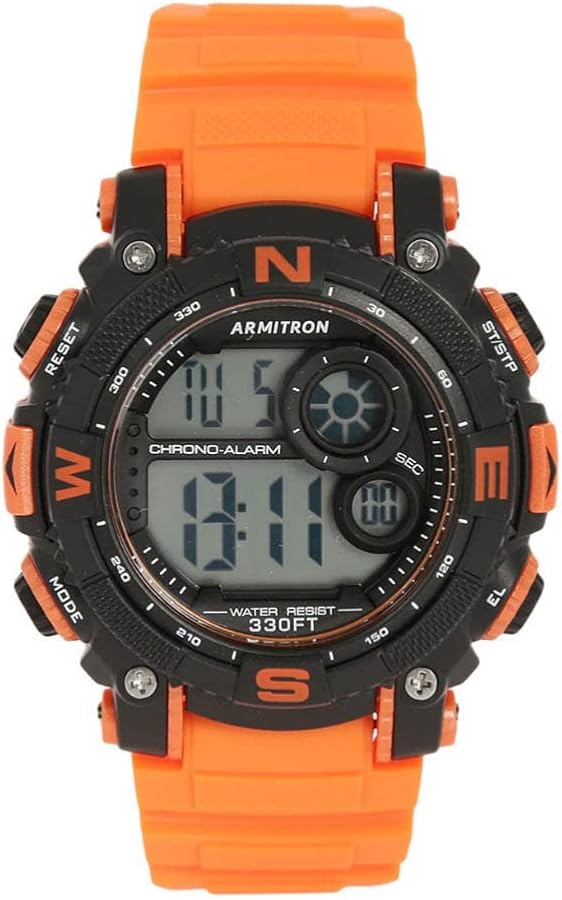 Armitron Sport Men's Digital Chronograph Resin Strap Watch, 40/8284