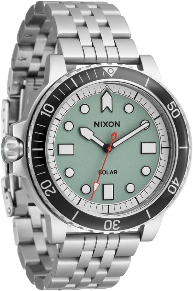 NIXON Stinger 44 A1402-100m Water Resistant Men's Analog Watch (44mm LUM Face, 20mm Stainless Steel Band)