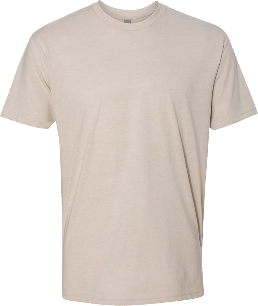 Next Level Apparel Mens Premium Fitted CVC Crew Tee Sand(1pck) Small