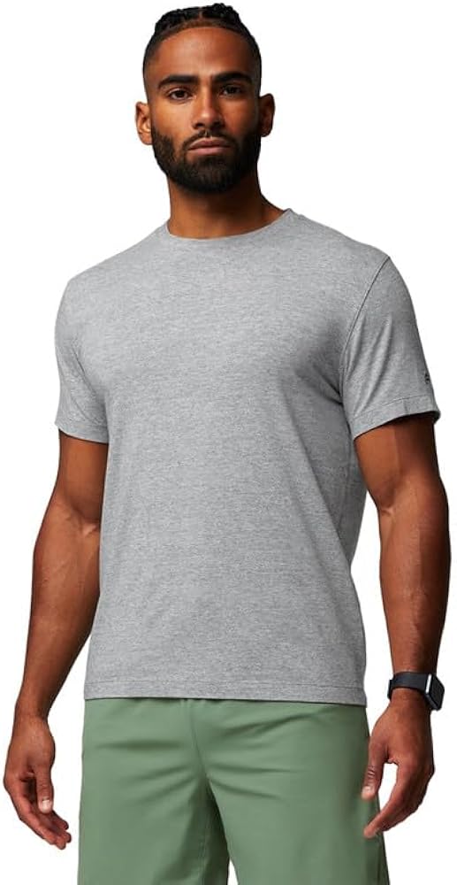 Fabletics Men's The 24-7 Tee, Hybrid365 Fabric, Breathable, Sweat Wicking, Anti-Stink, 4-Way Stretch, Lightweight