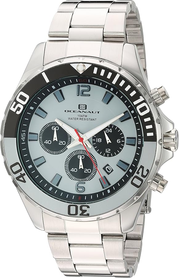 Oceanaut Men's 'Sevilla' Quartz Stainless Steel Watch, Color:Silver-Toned (Model: OC2523)