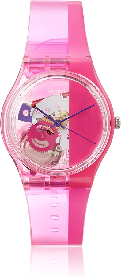 Swatch Unisex GP145 Pinkorama Analog Display Quartz Pink Watch