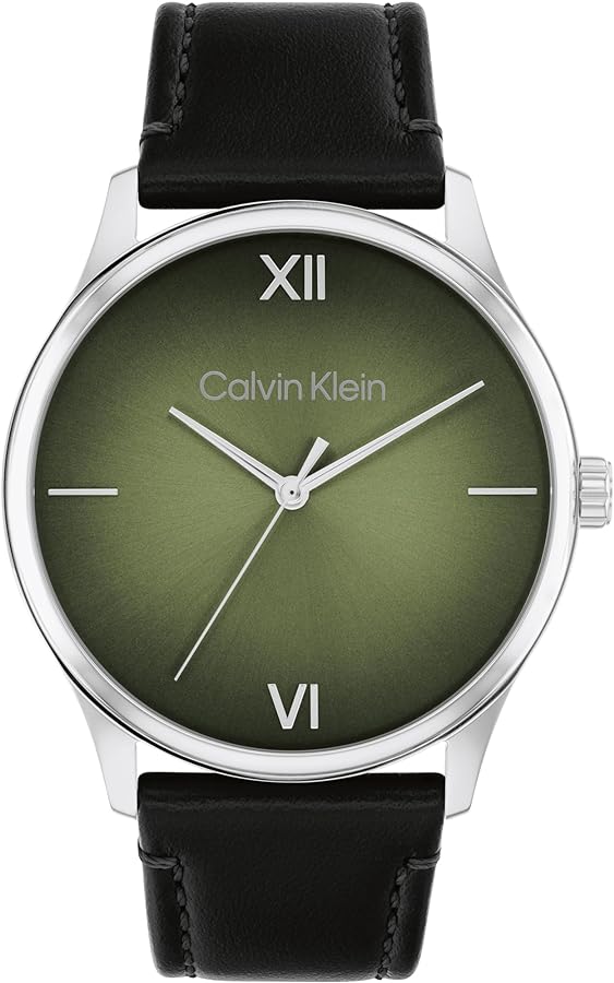 Calvin Klein Ascend - Men's 3H Quartz Watch Stainless Steel, Mesh Bracelet - Water Resistant 3 ATM/30 Meters - Fashionable CK Watch for Women - 43 mm