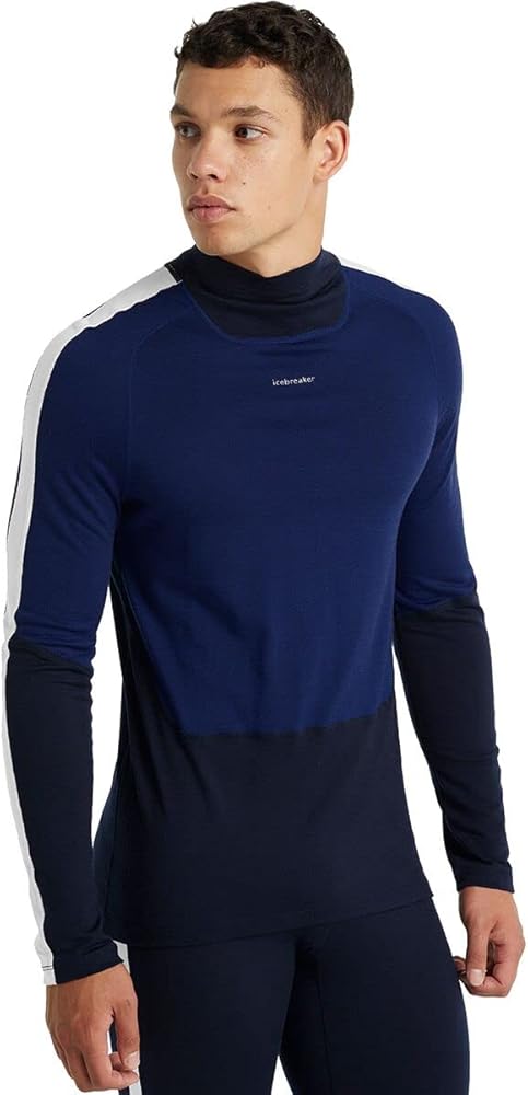 Icebreaker Men's 200 Sonebula Long Sleeve Base Layer High Neck Top