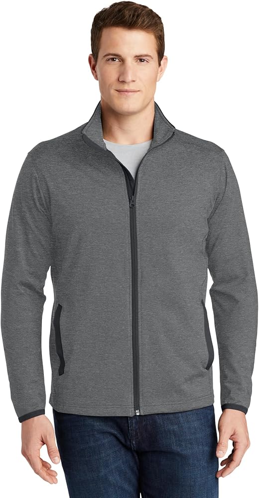 Sport Tek Men's Stretch Contrast Full-Zip Jacket