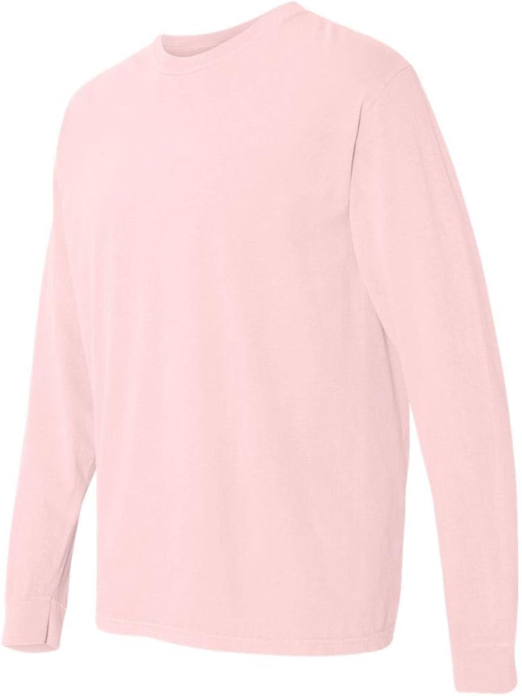 Comfort Colors Men's Long Sleeve Tee, Style 6014, Blossom, 3X-Large