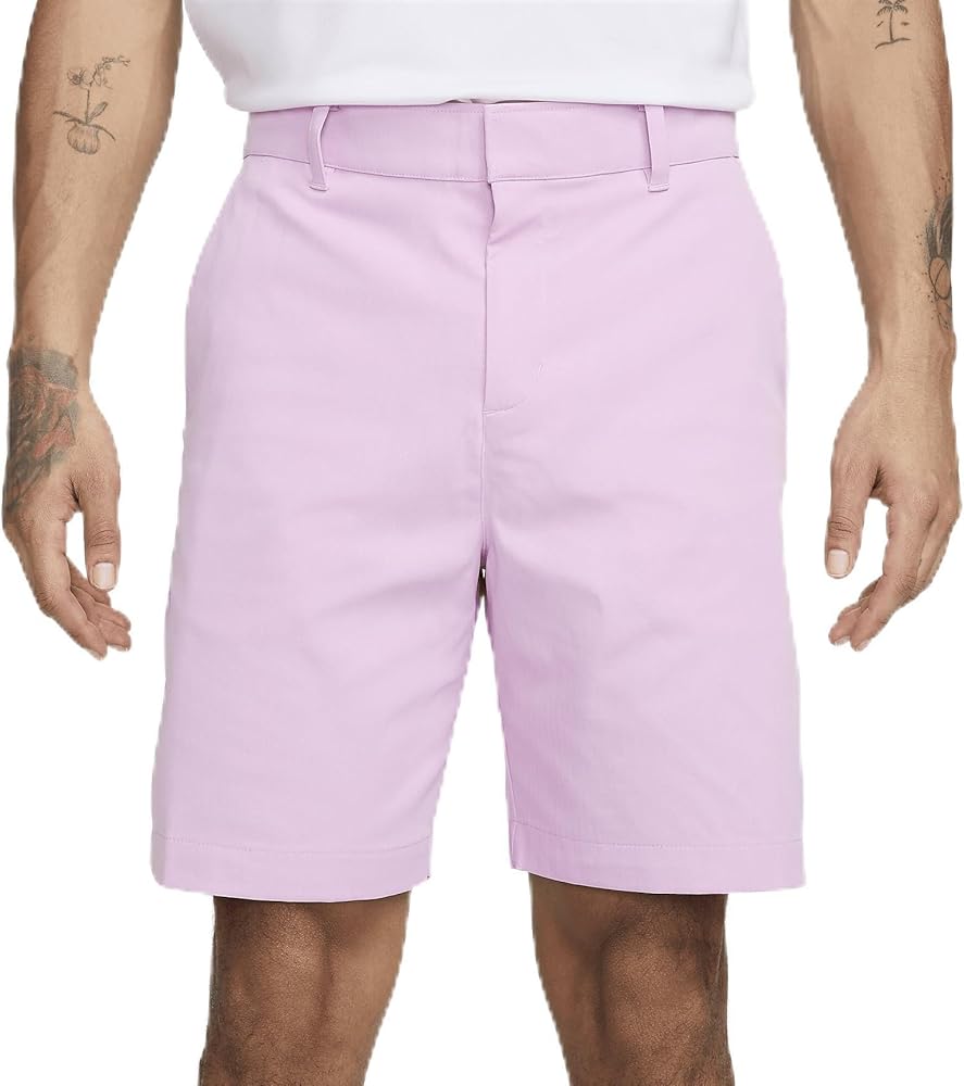 Nike Tour Men's 8" Chino Golf Shorts (Light Arctic Pink/Black, FD5721-676) Size 36