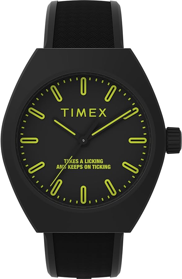 Timex Unisex Urban Pop 40mm Watch - Black Strap Black Dial Black Case