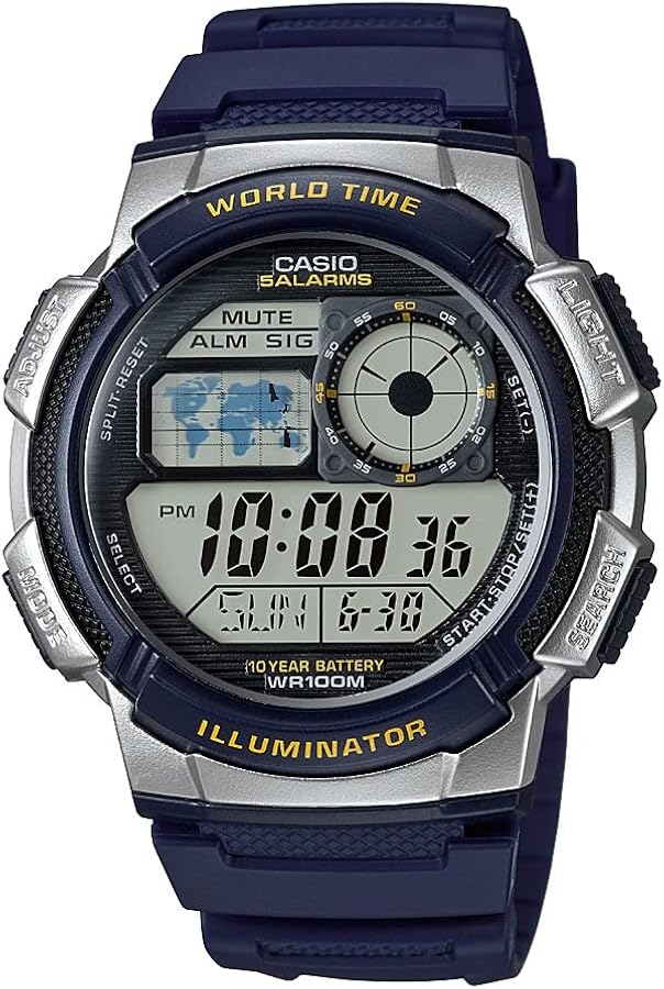 Casio AE1000W-2AV Men's '10-Year Battery' Quartz Resin Watch