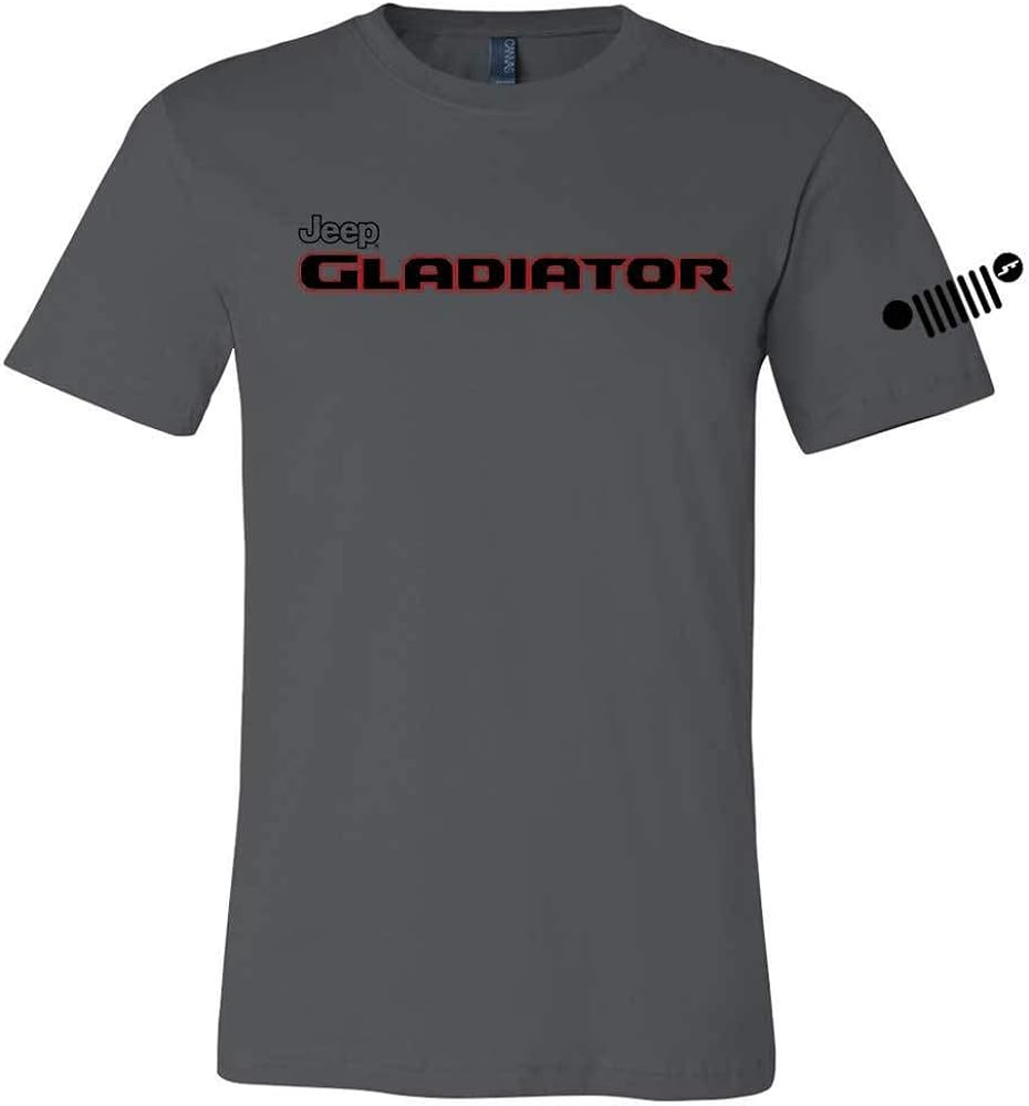 Jeep Gladiator T-Shirt 100% Cotton Slate Red/Black