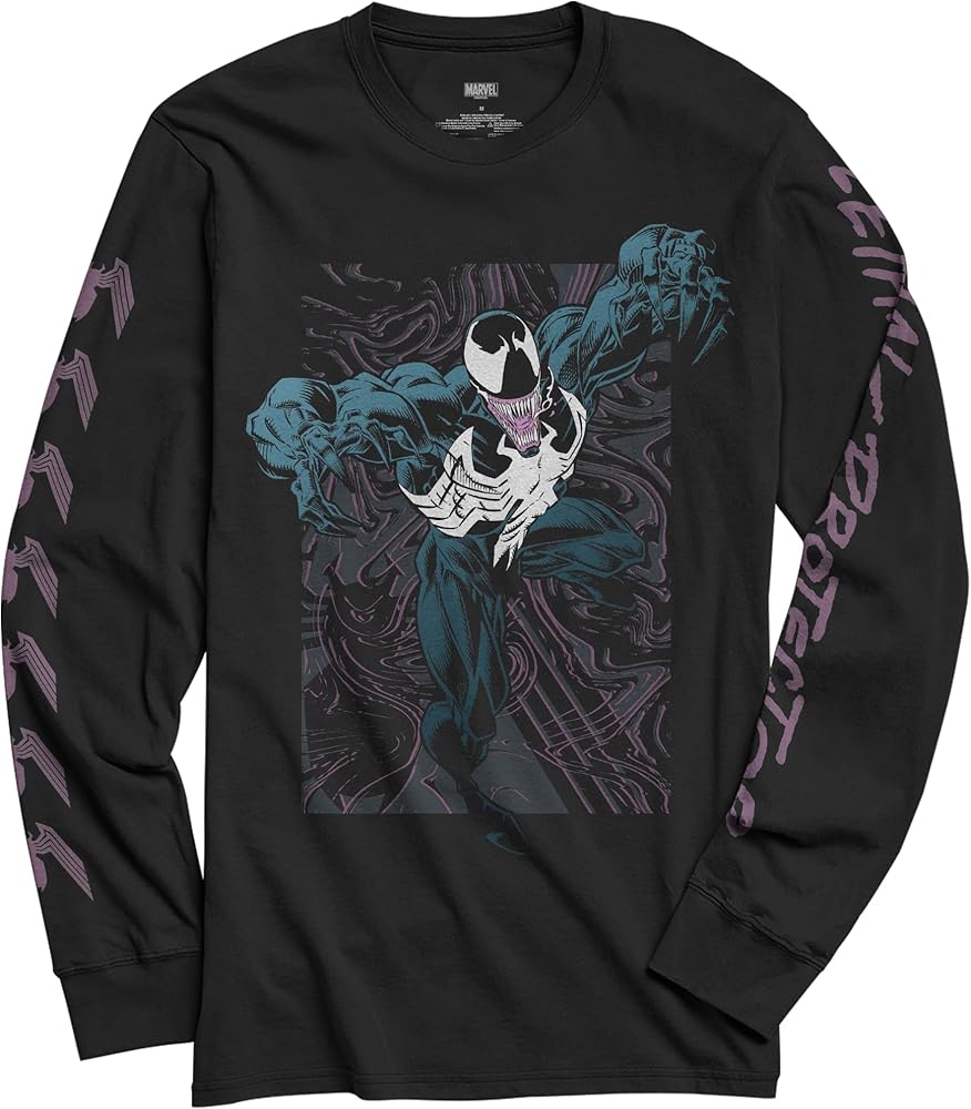 Marvel Comics Venom Lethal Protector Dark Soul Adult Long Sleeve T-Shirt