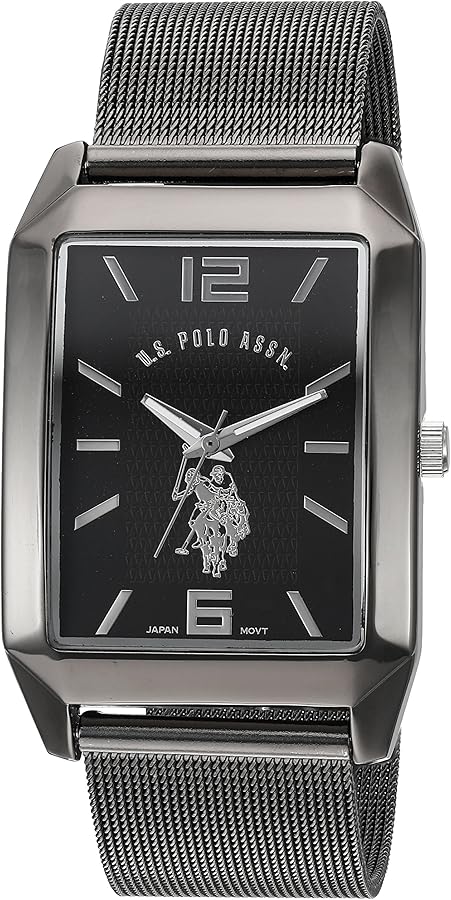 U.S. Polo Assn. Classic Men's Quartz Metal and Alloy Watch, Color:Black (Model: USC80383)