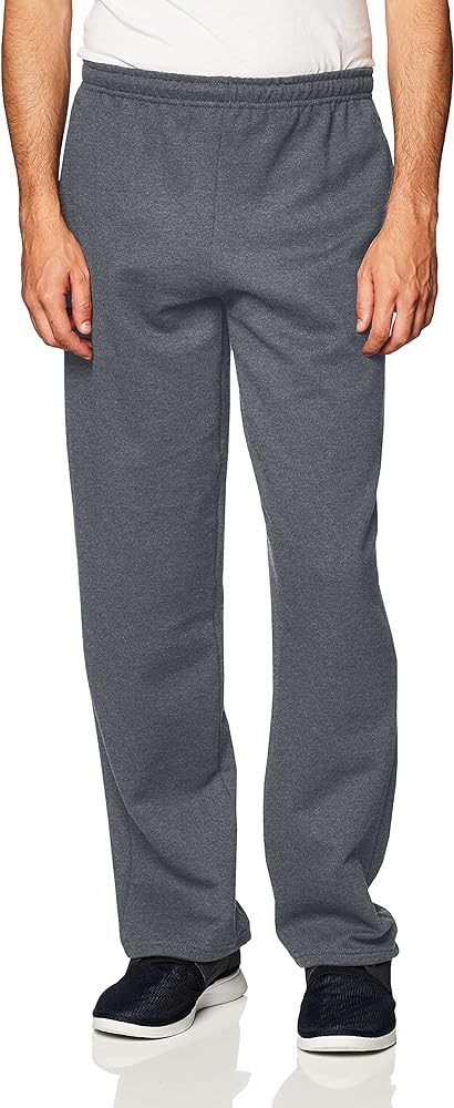 Gildan Adult Fleece Open Bottom Sweatpants with Pockets, Style G18300