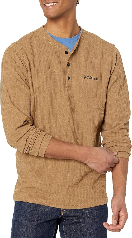 Columbia Men's Pine Peak Waffle Long Sleeve Henley