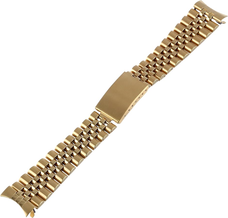 Hadley-Roma Men's MB4215RY-200 20mm Gold-Tone Watch Bracelet