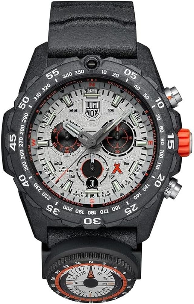 Luminox Bear Grylls Survival, Outdoor Watch | Chronograph | 45MM | 30ATM Anti-Reflect Sapphire Crystal | Grey, 746469374800