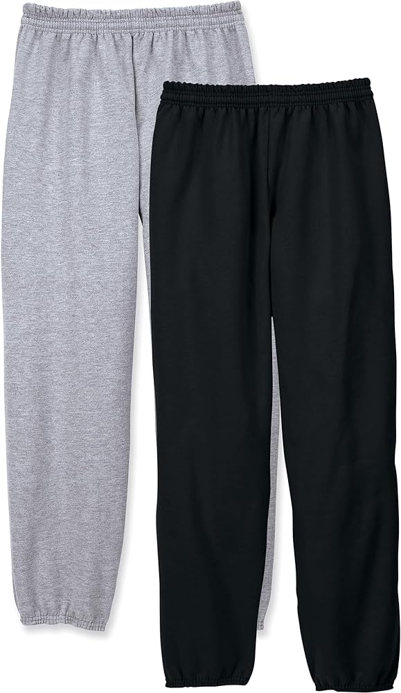 Hanes mens Ecosmart Best Sweatpants, Athletic Lounge Pants With Cinched Cuffs