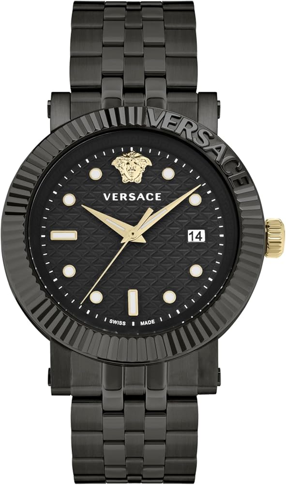 Versace V-Chrono Classic Collection Luxury Mens Watch Timepiece