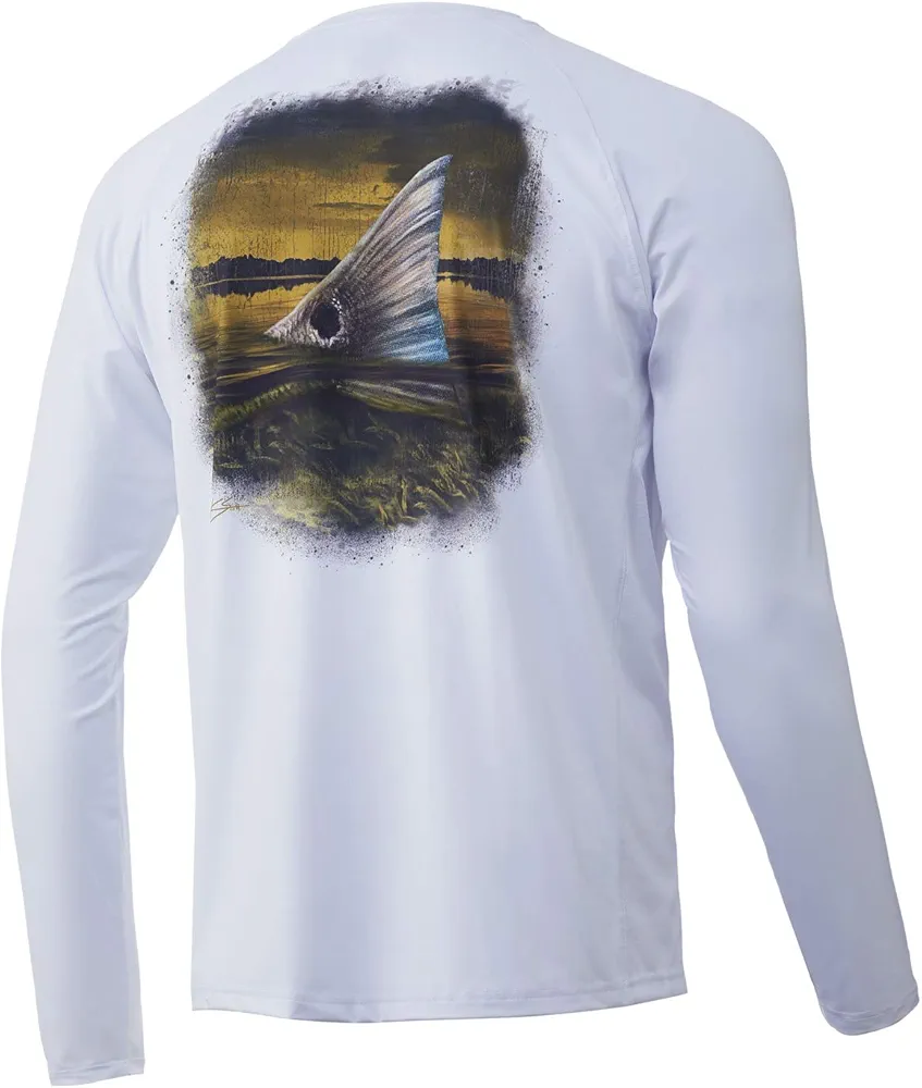 HUK Men's Pursuit Hogzilla | Long Sleeve Performance Fishing Shirt with +30 UPF Sun Protection