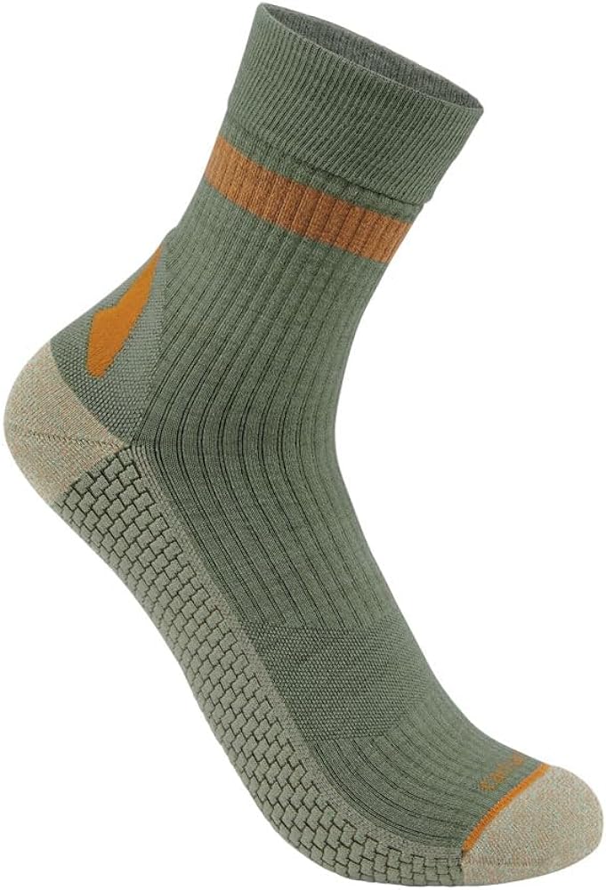 Carhartt Men's Force Grid Lightweight Synthetic-merino Wool Blend Short Crew Sock