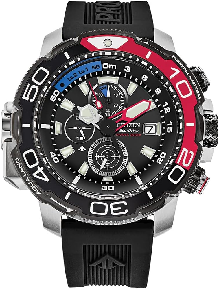 Citizen Men's Eco-Drive Promaster Aqualand Red Watch | 50mm | BJ2167-03E