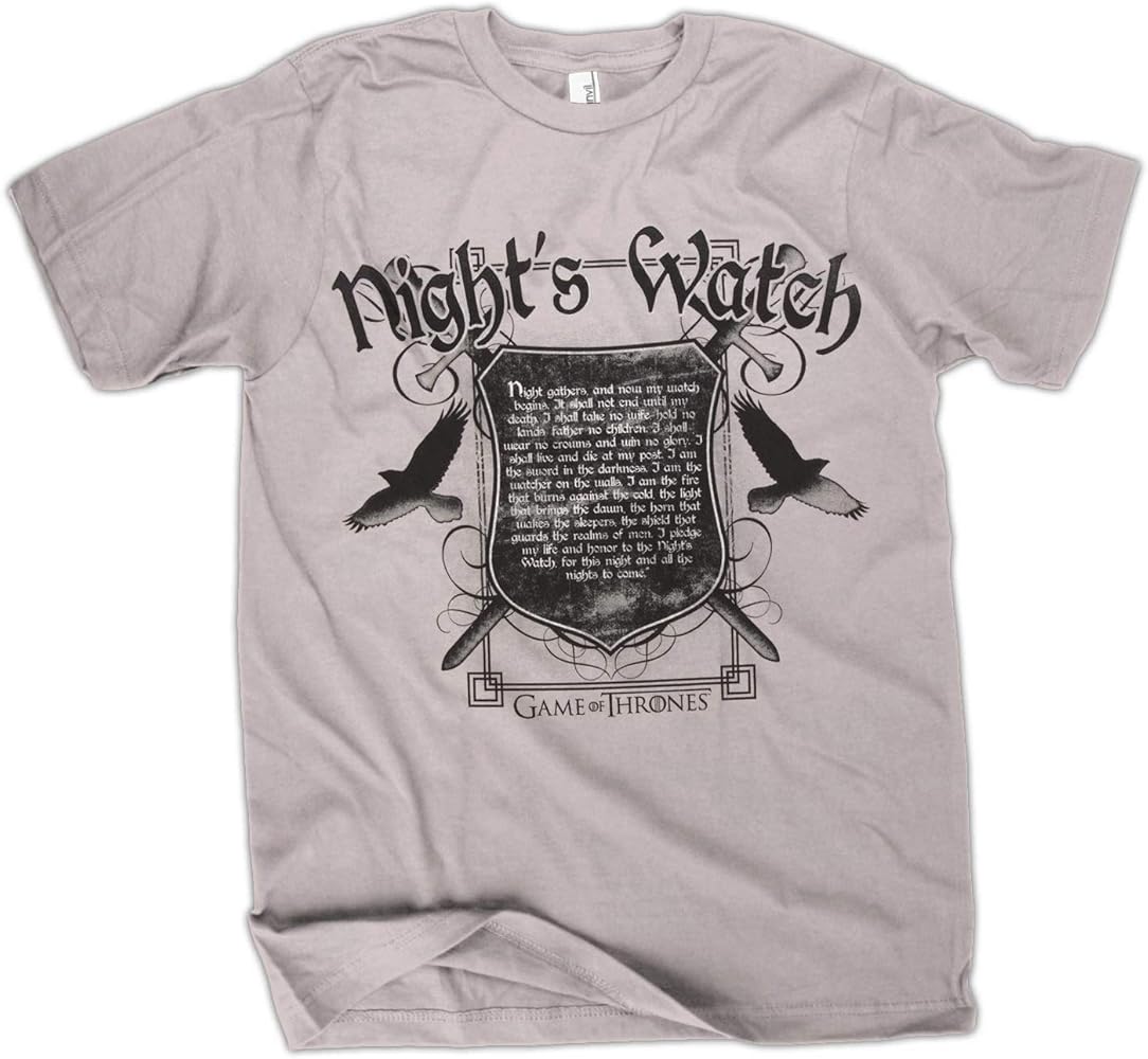 HBO'S Game of Thrones Men's Nights Watch T-Shirt