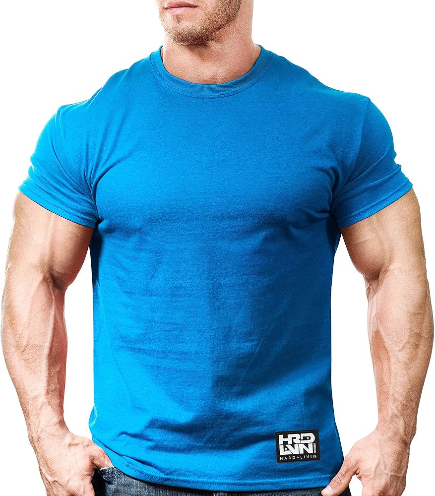 Men's Bodybuilding Workout (HRD-LVN Classic-000) Gym T-Shirt