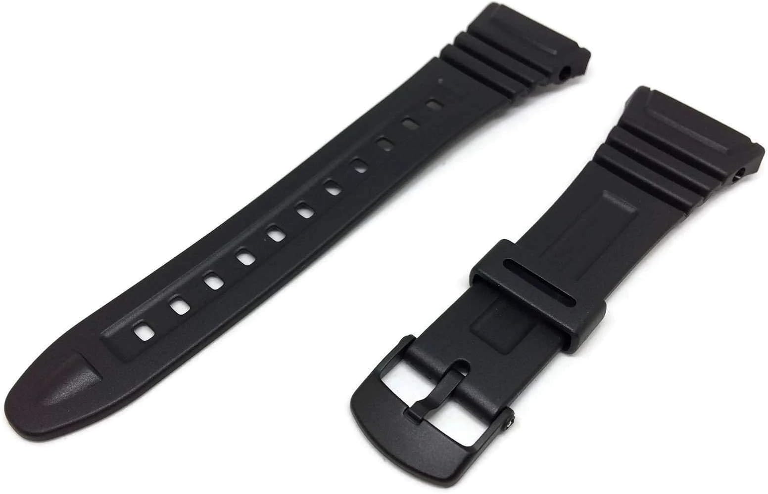 Casio 10076822, Belt watch, resin, Black, Black, Strap