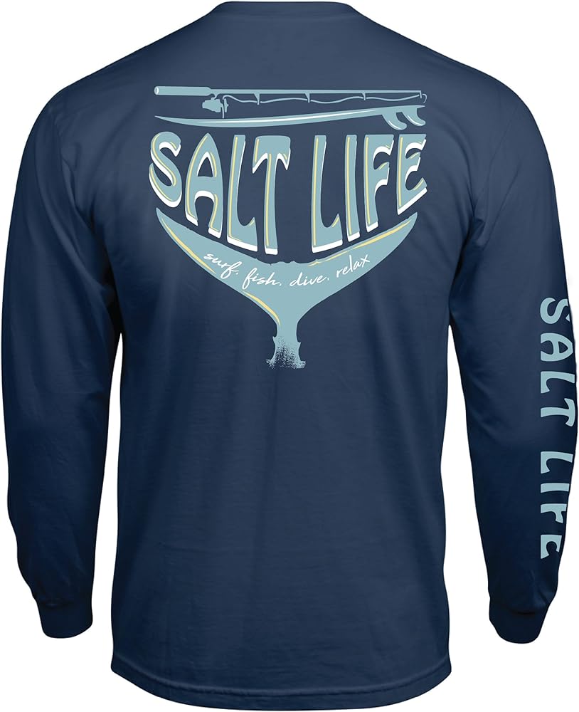 Salt Life Men's Sl Reel Long Sleeve Tee