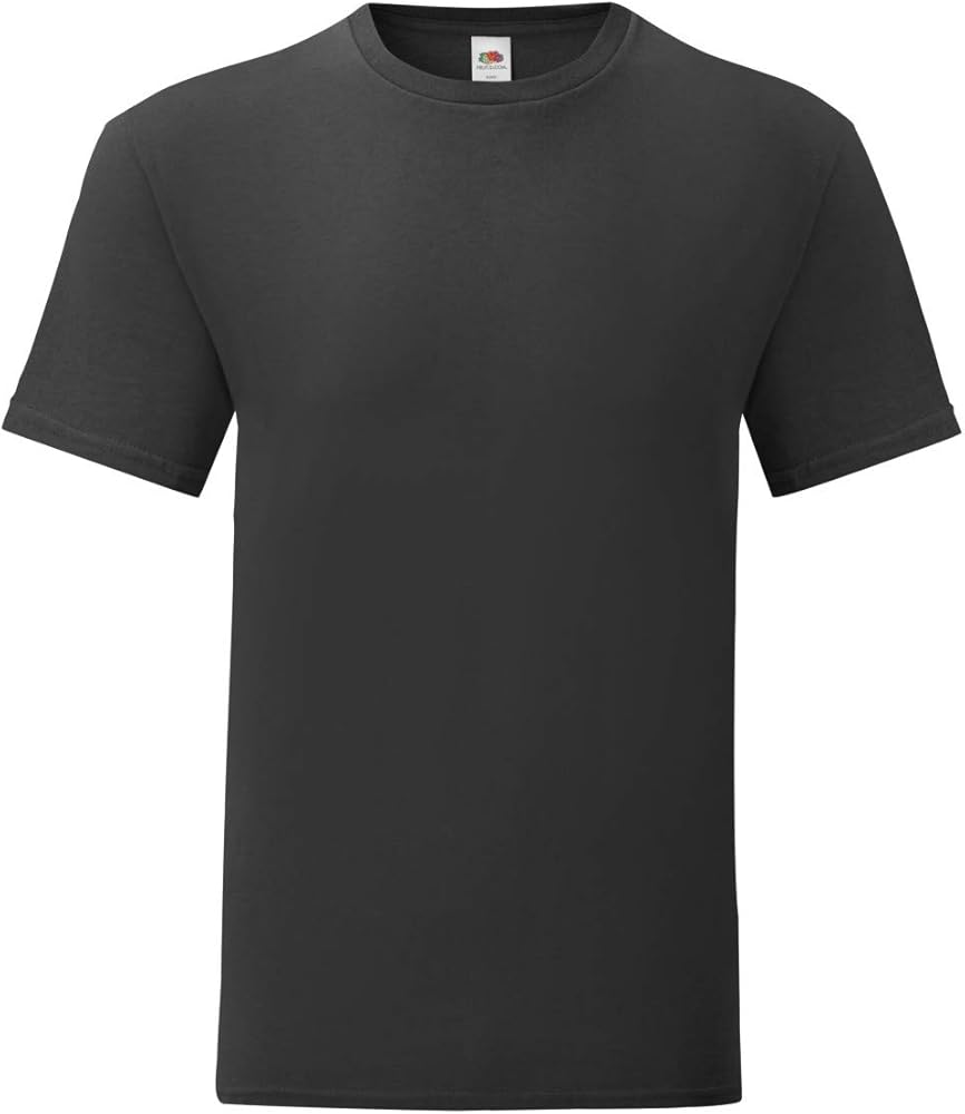 Fruit of the Loom Mens Iconic T-Shirt (XL) (Black)