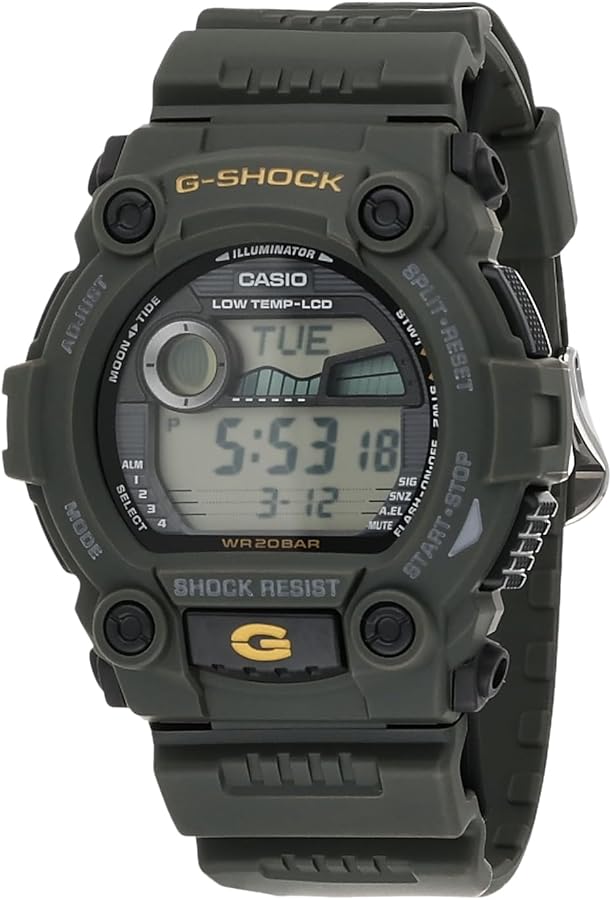 Casio Men's G-7900-3DR G-Shock Green Resin Digital Dial Watch