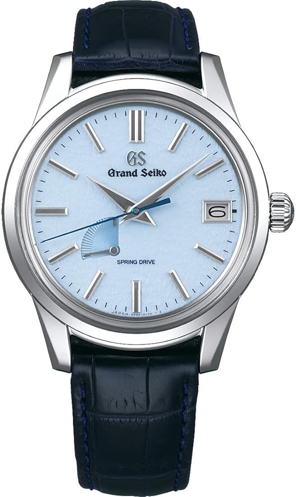 Mens Grand Seiko Spring Drive Movement, Blue Snowflake Dial SBGA407