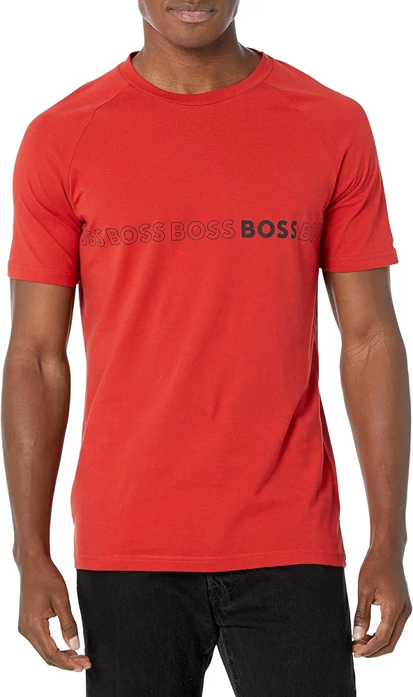 BOSS Men's Slim Fit Repeating Logo Short Sleeve T-shirt